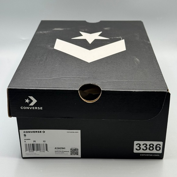 Converse CTAS Lift Women's 5 Hi Top Platform Sneakers Black Leather Zip A12476C - Picture 10 of 13